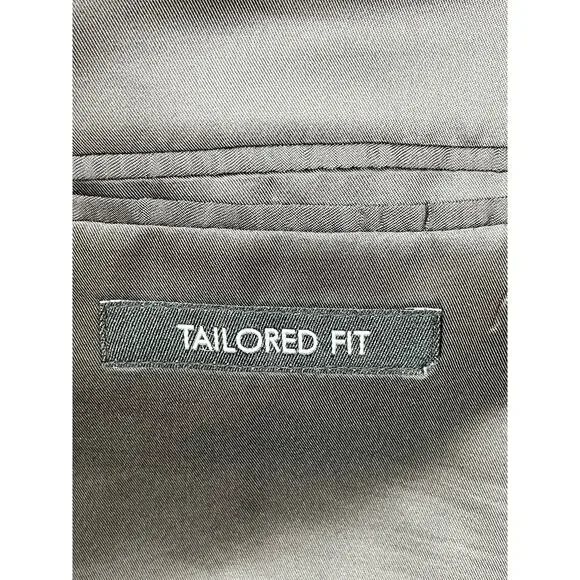 Jos A Bank Suit Men 48R Black 100% Wool 2-Button Pants 43 x 31 - 2 Piece Set